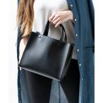 トートバッグ PU(合成皮革) スクエア 高見え ミニ トートバッグ レディース