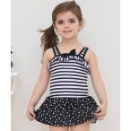 水着 キッズ ストライプオールインワンスイムウェア キッズ 子供 女の子