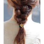 ヘアゴム 艶めくシェルをとじこめたスクエアヘアゴム