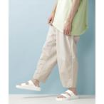 パンツ 綿麻ワイドアンクルイージーパンツ/シェフパンツ メンズ レディース