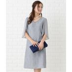  платье прозрачный рукав × вышивка гонки One-piece * платье 