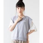 ベスト WEGO/レースアップスウェットベスト