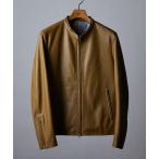 ジャケット ライダースジャケット 【S〜3L】ラムレザーシングルライダースジャケット