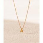 ショッピングイニシャル ネックレス K18 イエローゴールド イニシャル ネックレス（A） BLOOM/ブルーム レディース