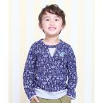 tシャツ ロングスリーブＴシャツ 総柄 キッズ 子供服 男の子 女の子