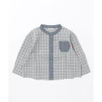 ブラウス シャツ ノーカラーシャツ キッズ 子供服 男の子 女の子