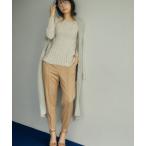 ショッピングトレンカ パンツ Fluid.(フルイド) トレンカ風テーパードパンツ レディース