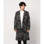 コート チェスターコート RINGS　パッチワークジャガードチェスターコート