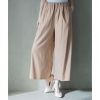 パンツ ウエストギャザーワイドパンツ レディース