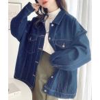  jacket G Jean lady's heavy weight to Denim & heavy tsu il oversize Denim jacket / big G Jean 