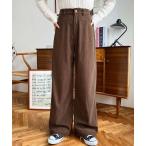 ショッピングコーデュロイ パンツ セミワイドコーデュロイパンツ レディース