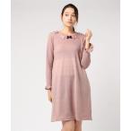 ワンピース リボンニットワンピース