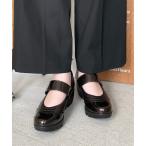 ショッピングウェッジソール パンプス 日本製シングルベルトウェッジソールパンプス