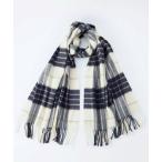 ストール マフラー 「Johnstons of Elgin / ジョンストンズ オブ エルガン」大判タータンチェック/カシミヤプレーンストール レディ