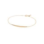 ブレスレット K18イエローゴールド ベーシックバー ブレスレット レディース