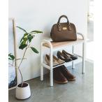 収納 レディース tower　(タワー)　立ちやすいベンチシューズラック