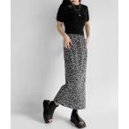 スカート レディース Micro pleats leopard skirt / マイクロプリーツレオパードスカート