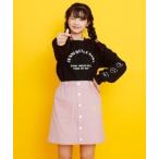 スカート 裏起毛前ボタンスカート キッズ