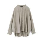 ブラウス シャツ mizuiro ind バックギャザーワイドシャツ レディース