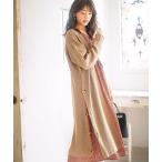 カーディガン ボタンデザインロングカーディガン