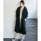 アウター ウエストドロスト裏起毛パーカーコート