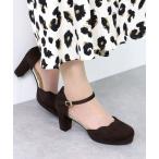 パンプス Liberty Doll / セパレートストラップチャンキーヒールスカラップパンプス(5480)太ヒールパンプス