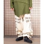 パンツ 「チャイハネ」星座プリントMEN'Sサルエルパンツ メンズ