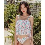 水着 フリルキャミソールビキニ・タンキニ 水着2点セット レディース