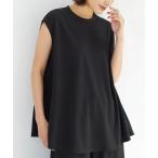 tシャツ Tシャツ シンプルノースリーブチュニック