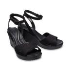 サンダル クロックス crocs レイ 2.0 クロス ストラップ アンクル ウェッジ ウィメンleigh 2.0 cross strap ankle