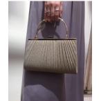 クラッチバッグ パーティーバッグ 「Cupid Heart」結婚式BAG ラメギャザーがま口クラッチバッグ レディース