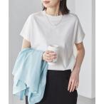 ショッピングラベンダー tシャツ Tシャツ レディース 「Beautiful Cotton　綿100％」UVカット/接触冷感　ハイネックTシャツ