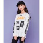 tシャツ Tシャツ ボックスロゴいっぱいロング丈長袖T キッズ