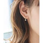 ショッピングパール ピアス 「 K10 」クロッシングモチーフピアス/BOX＆ショッパーつき レディース