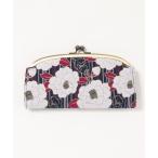 ショッピング長財布 レディース 財布 「カヤ」縞椿 がま口長財布 レディース