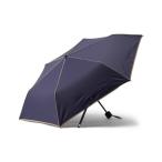 ショッピング日傘 メンズ 折りたたみ傘 メンズ 遮光パイピング 日傘 MINI 47cm ネイビー（晴雨兼用）