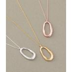 ネックレス 「silver925」オーバルネックレス レディース