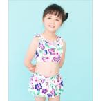 水着 セパレート水着 花柄 キッズ 子供 女の子