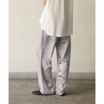 パンツ カラーサテンパンツ