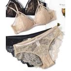 ショッピングブラジャー ツーハッチ ブラジャー ショーツセット ノンワイヤー メランジェレースブラレット＆ショーツ