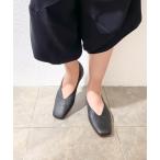 パンプス Limit till 2359 リミットティル2359 スクエアトゥVカットフラットシューズ