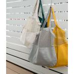 ショッピングメッシュ トートバッグ バッグ レディース DULTON(ダルトン) ”Cotton half mesh bag”コットンハーフメッシュバッグL
