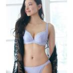 ブラジャー ショーツセット 「B〜Fカップ/上下セット 繊細なレースとサイドのチュールネット使いがポイント」丸胸レーシィブラ&ショーツセット