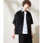 セットアップ 【セットアップ】ブライトポプリン レギュラーカラーシャツ オーバー ドレープ CPOシャツ＆ワイドアンクルシェフパンツ ワンマイルウェア