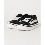 スニーカー VANS ヴァンズ V3830K FALKEN(15-22) BLACK/WHITE