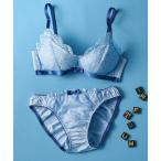 ブラジャー ショーツセット 「選べるデザイン！ノンワイヤーでラクちん谷間メイク」ぷるるん谷間のノンワイヤーブラ＆ショーツセット