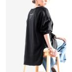 tシャツ Tシャツ バックプリント無地ロング丈カットソー