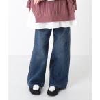 パンツ デニム ジーンズ 楽デニム ワイドデニムパンツ