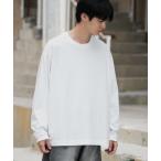 tシャツ Tシャツ メンズ EXTRA FINE COTTON SIDE SLIT BASIC L/S