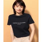 ショッピングHILFIGER tシャツ Tシャツ レディース ベーシックロゴコットンTシャツ